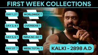 Kalki First Week Box Office Collection Kalki Box Office Collection Kalki 2898 Ad Week 1 Collection [upl. by Croteau843]