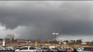 Large Tornado in Clarksville TN Moves Close to Businesses Credit Jimmy Trodglen [upl. by Allesor508]