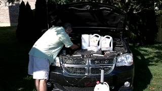 2011 Dodge Gand Caravan Oil Change pt 1 [upl. by Leelahk392]