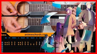 Given OST  Fuyu no Hanashi  Acoustic Guitar Lesson Tutorial  TAB  CHORDS [upl. by Zebulon]