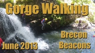 Gorge Walking in the Brecon Beacons w Wales Outdoors [upl. by Tiloine]