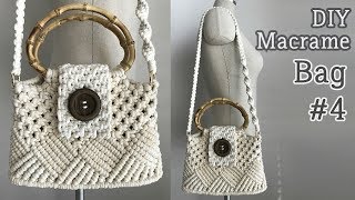 DIY Macrame Bag 4  마크라메 가방 4 [upl. by Ayat]