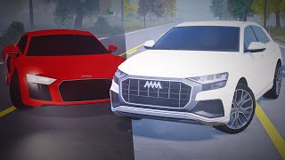 New Audi R8 amp Q8 Car review  ERLC Cinematic [upl. by Ayiotal223]