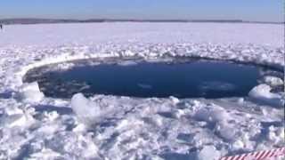 Cráter del Meteorito que impacto en Rusia 15 de febrero de 2013 HD [upl. by Byler]