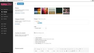 EasyStore Tutorial  Add Product 3 Category amp Labels [upl. by Ordnael]