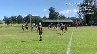 Hills Bulls 14 Div 3 v Greystanes 14s 24082024 [upl. by Ednutabab]