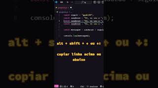 HACKS VsCode ATALHOS de Teclado que você PRECISA conhecer 💡🤯 vscode dev [upl. by Sisi187]