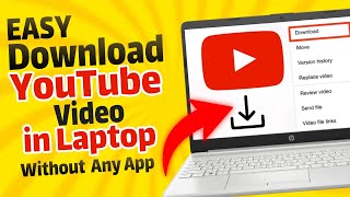 EASY How To Download YouTube Video in Laptop or PC Without Any App  Latest Tutorial [upl. by Garth]