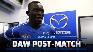 Majak Daw postmatch Round 14 2018 [upl. by Heppman]