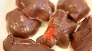 How to make chocolate covered jelly candy [upl. by Zanze690]