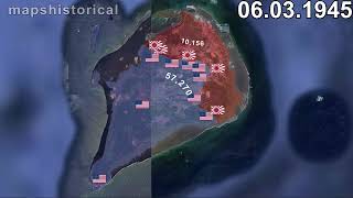 Battle of Iwo Jima in 1 minute using Google Earth [upl. by Ortensia]