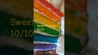 Carlos Bakeshop of Hoboken 1010 Rainbow 🌈 Cake foodie subscribe [upl. by Htrowslle]