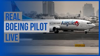 REAL BOEING PILOT LIVE  KLAX  KLAS  VATSIM [upl. by Ydner]