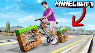 I Made a Bike Out of Minecraft Blocks [upl. by Zanze879]