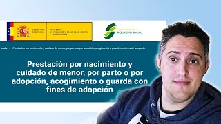 Como solicitar Prestación de MaternidadPaternidad Online en España 2024 [upl. by Ranger]