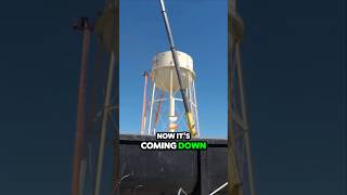 Vance AFB Water Tower Dismantled End of an Era  TimeLapse militaryhistory USAF demolition [upl. by Eahcim]