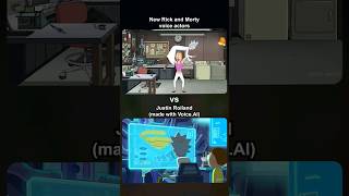 NEW Voice VS ORIGINAL Voice  Rick and Morty Season 7 trailer with AI shorts [upl. by Yerroc]