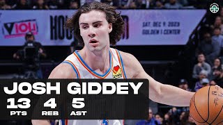 JOSH GIDDEY DROPS 13PTS vs KINGS FULL HIGHLIGHTS [upl. by Cyn]