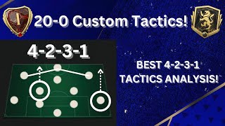 200 RANK 1 4231 CUSTOM TACTICS ANALYSIS BEST FC24 TACTICS [upl. by Kimon768]