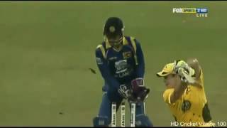 Ajantha Mendis 6 wickets for 16 vs Australia 2nd T20I 2011 [upl. by Etnomal227]