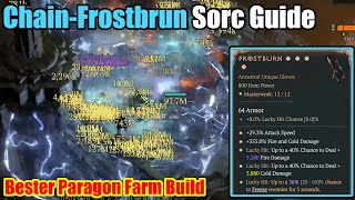 ChainFrostburn Sorc Guide  Bester Paragon Farm Build [upl. by Yenettirb131]