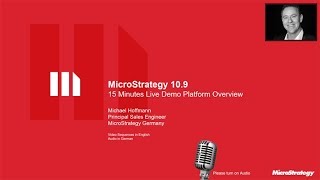 MicroStrategy in a Nutshell 15 Minutes Live Demo Platform Overview Audio in German [upl. by Gavrilla]