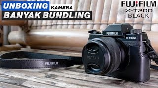 Fujifilm XT200 Colors Black Mirrorless Camera Murah Terbaik  Bundling Battery NPW126S [upl. by Millur420]