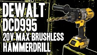 DEWALT DCD995M2 20Volt Max XR Lithium Ion Brushless Premium 3Speed Hammerdrill DCD995  DCD995B [upl. by Accisej774]