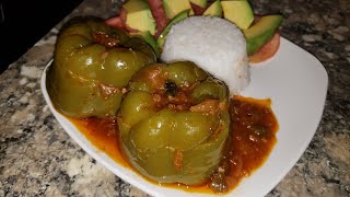 Ajies rellenos con picadillo no pierdas esta fácil receta cubana [upl. by Tikna]