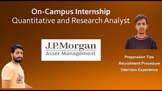 How to Crack JPMorgan Internship Interview [upl. by Burchett]