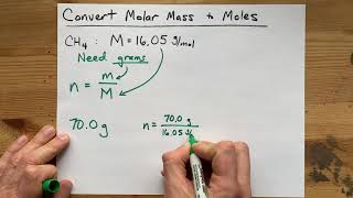 Convert Molar Mass to Moles 2021 [upl. by Nahtad]