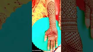 Beautiful mehndi krvachoth special mehndi trending searchfeed love [upl. by Nelad]