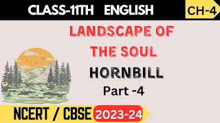 Class 11 English Hornbill Chapter4 Landscape Of The Soul Question and Answers [upl. by Nangatrad599]