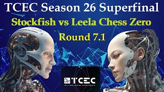 TCEC Season 26  Superfinal  LC Zero 031dag5350a2e vs Stockfish dev20240513  Round 71 [upl. by Fleming127]