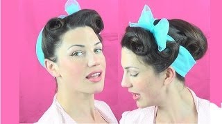 NO TEASE 50s style Pinup Beehive Bouffant Hair Tutorial  Fitfully Vintage [upl. by Virgilia]