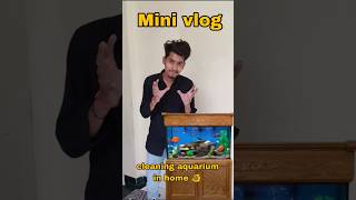 Cleaning aquarium in Home🐠minivlog dailyvlog ratlam shortvideo viralvideo viralshort aquarium [upl. by Summers]