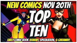 Top 10 New Comic Books November 20th 2024 🔥 Reviews Covers amp Giveaway 🔥 Best NCBD Vids On YouTube [upl. by Notslar]