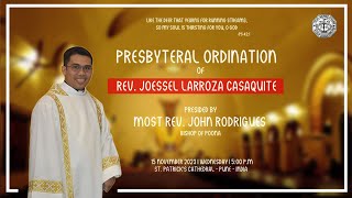 Presbyteral Ordination of Rev Joessel Larroza Casaquite [upl. by Ishii657]