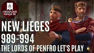 Lets Play Crusader Kings 3 – The Lords of Penfro – New Lieges [upl. by Atnaloj]