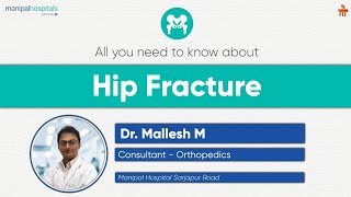 Hip Fracture  Dr Mallesh  Manipal Hospital Sarjapur Road [upl. by Jairia965]