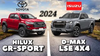 2024 TOYOTA HILUX GRS vs 2024 ISUZU DMAX LSE  COMPARISON SPECS amp PRICE [upl. by Caldwell747]