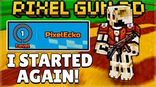 I Started AGAIN In Pixel Gun 3D  Back To LEVEL 1 [upl. by Essilec]