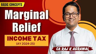 22 How to Calculate Marginal Relief in Income Tax  Sec 89 AY 202425 [upl. by Nahtad]