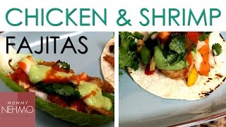 Easy Dinner Ideas  Chicken amp Shrimp Fajitas [upl. by Evangelin21]