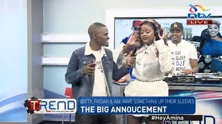 AMINA AMEVALISHWA HEADPHONE KWA THE TREND NTV NA PRESENTER KAI🤣🤣UTACHEKA HII [upl. by Rafaelia]