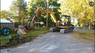 CAT 308D CR with Rototilt in cabelwork [upl. by Lenad]