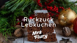 Ruckzuck Lebkuchen vom Blech  Saftiger Lebkuchen vegan [upl. by Gaw]