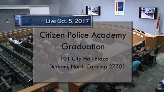 2017 Durham Citizen Police Academy Graduation [upl. by Edmee]