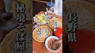 行列のできる秘境のそば屋 長野グルメ 信州グルメ 長野県 小谷村 長野観光 長野旅行 信州そば そば [upl. by Ahsel348]