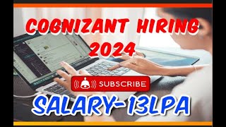 Cognizant Off Campus Jobs 2024 Hiring for Freshers Salary upto 13 LPA [upl. by Genesa267]